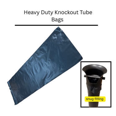 Knockout Tube Bag – Heavy-Duty, Barista-Grade Coffee Waste Bin Liner- 8 individual bags or 1 roll of 100 bags
